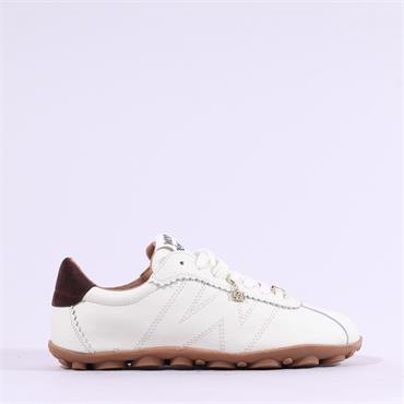 Wonders Sprintr Low Profile Flex Trainer - Off White Leather